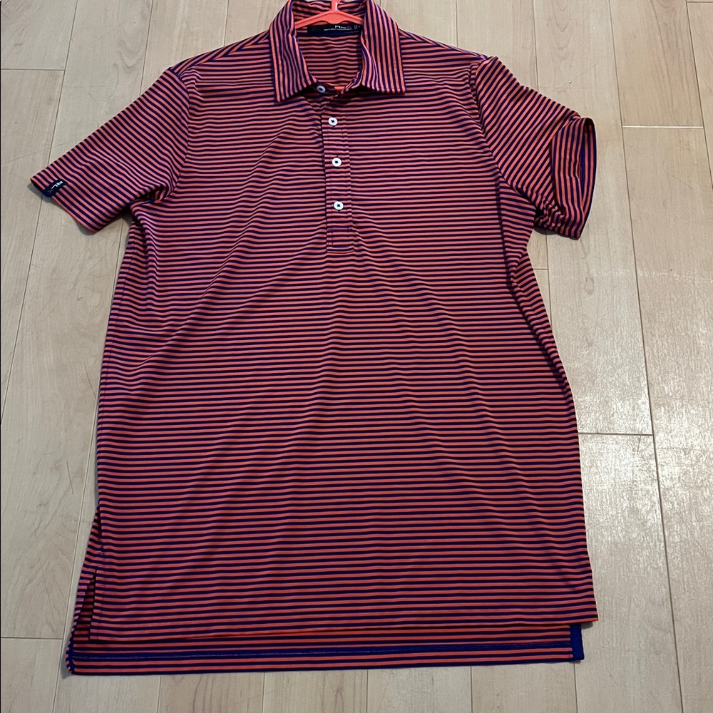 RLX Ralph Lauren Men's Classic Fit Performance Striped Polo Shirt - Picture 2 of 5